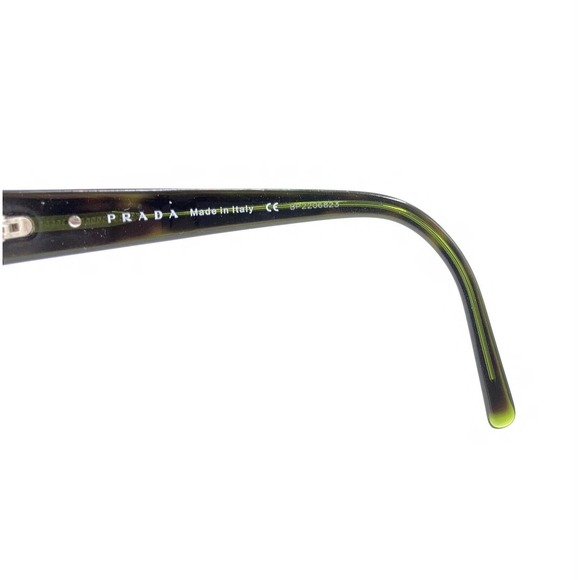 Prada VPR 11E 5AY-1O1 Tortoise Brown Green Eyeglasses Frames 53-17 130 Italy - Picture 9 of 12